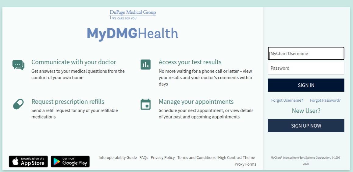 Mychart Dupage Medical Login