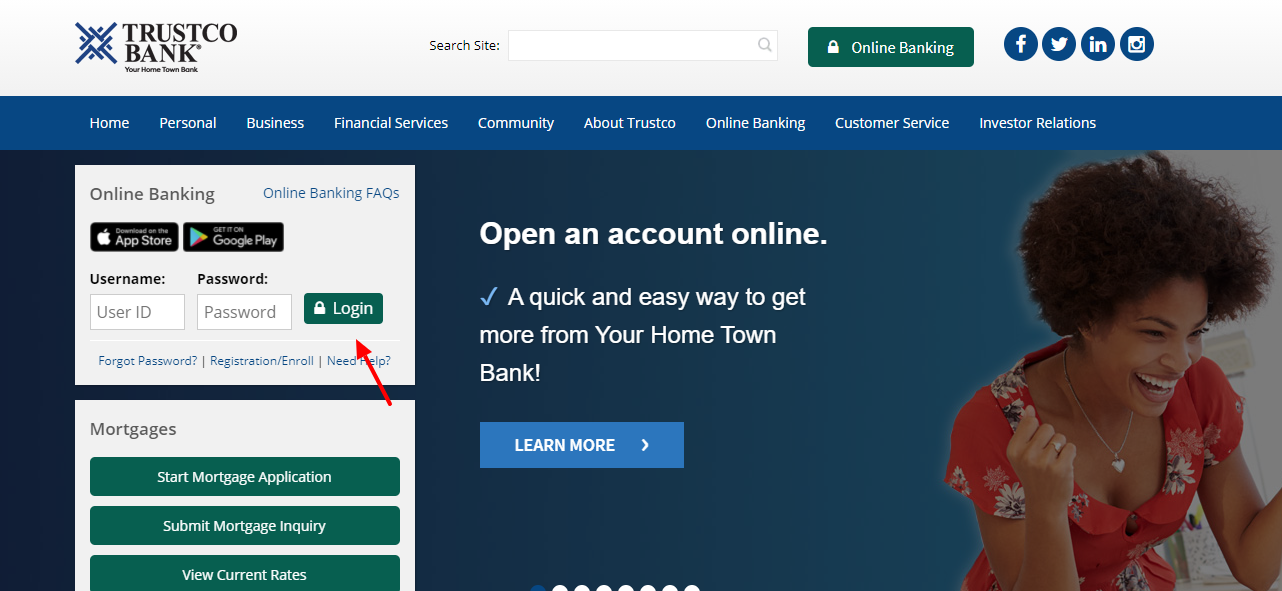 Trustco Bank Login